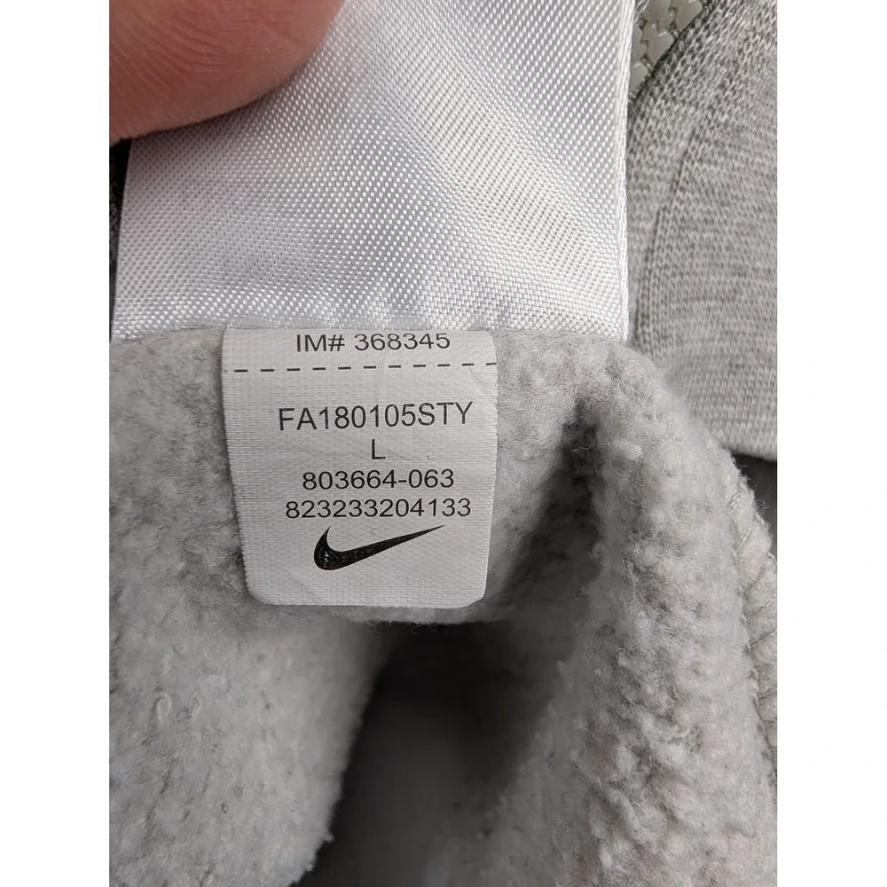 Nike Mens‎ Club Fleece Full Zip Hoodie Heather Gray Size Large